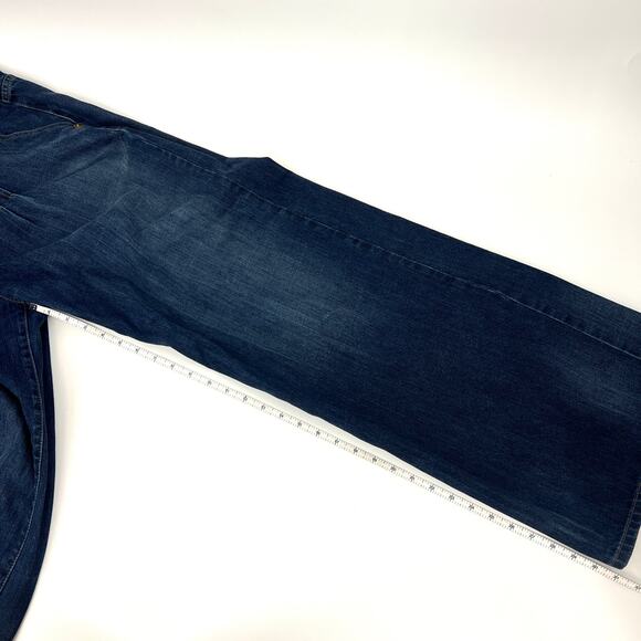 Vintage London Jean Double Button Wide Leg Y2K Rave Medium Wash Jeans Size 10 - Picture 6 of 12
